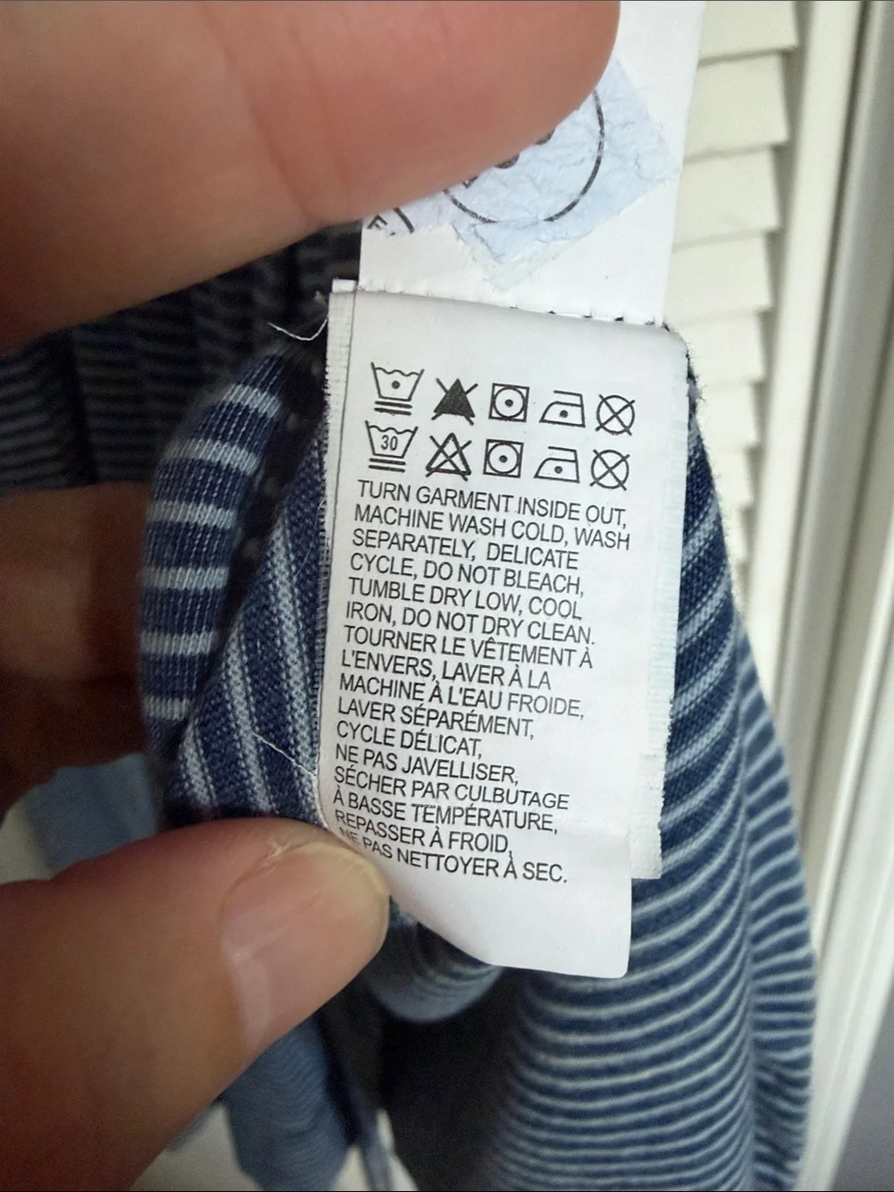 Lucky Brand Faded Blue Striped Sleeveless V-Neck Maxi Dress with Side Buttons - Picture 5 of 8